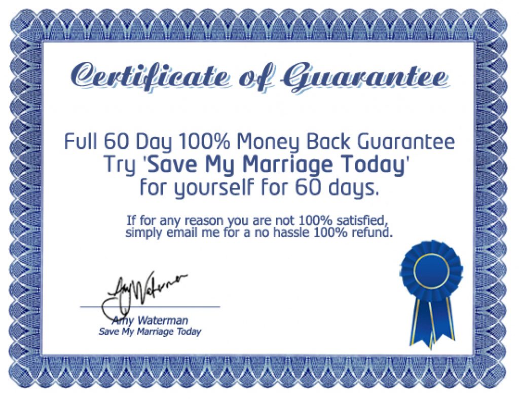save my marriage today book money back guarantee
