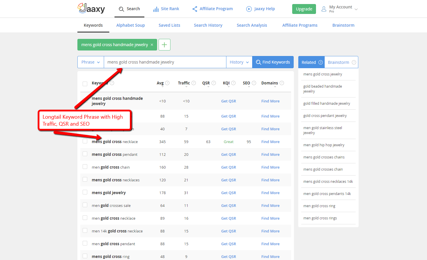 the jaaxy keyword tool