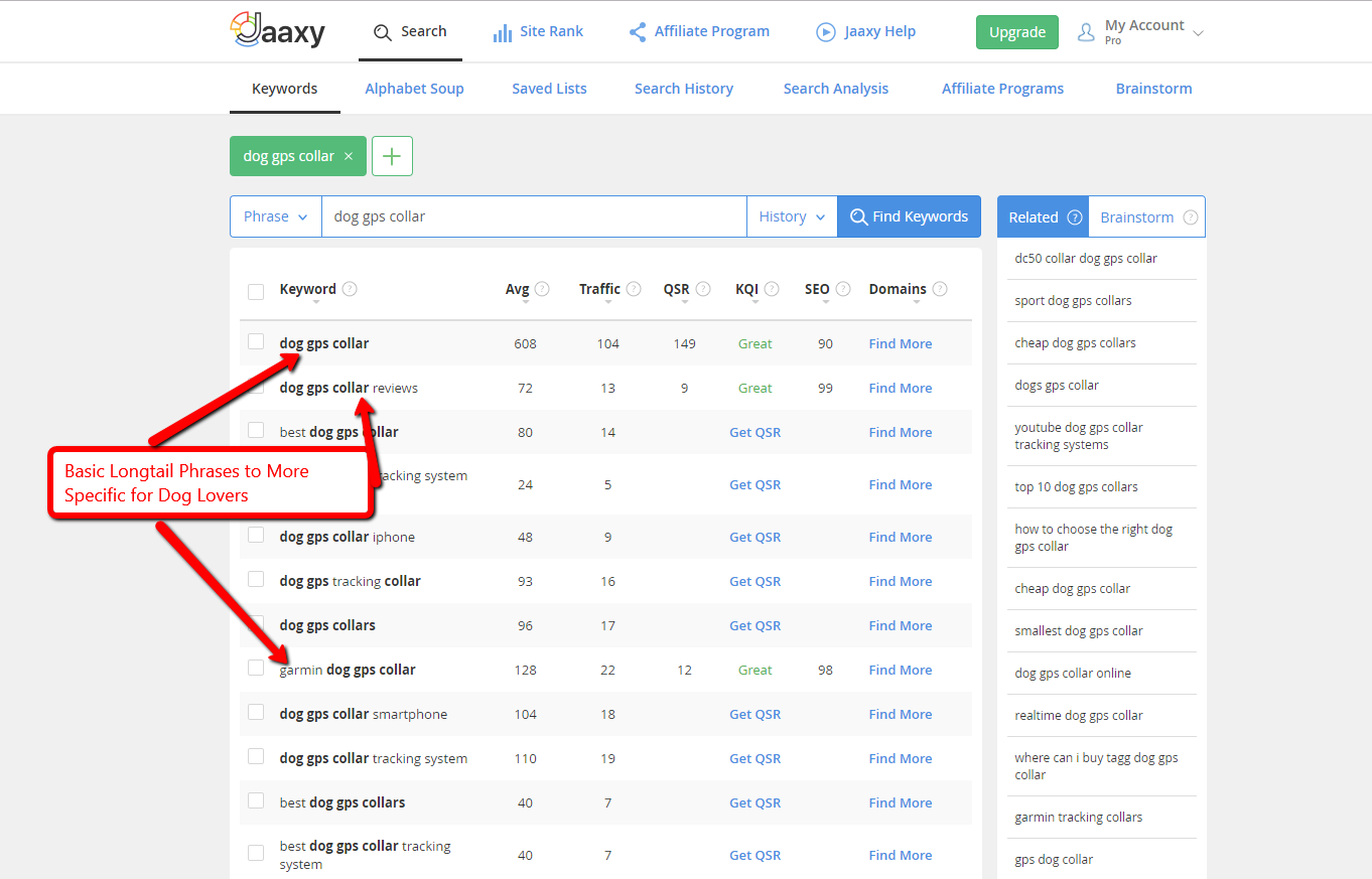 the jaaxy keyword tool