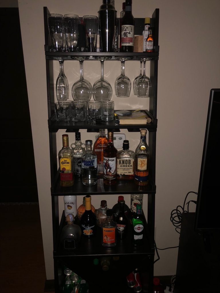 home bar cabinets- my unit in my apartment